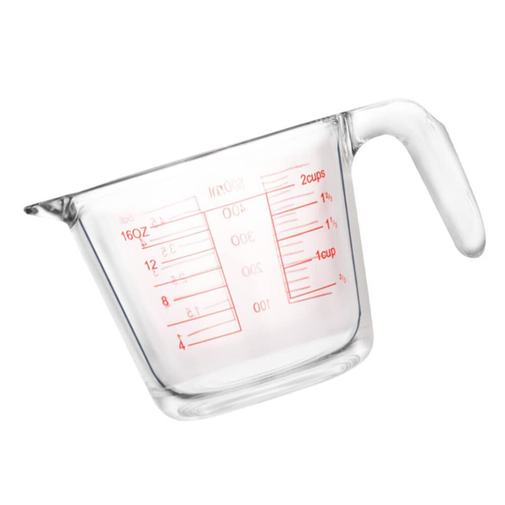 Jarra Medidora De Líquidos O Mezclas 500ml Vidrio Allegra image number 2.0