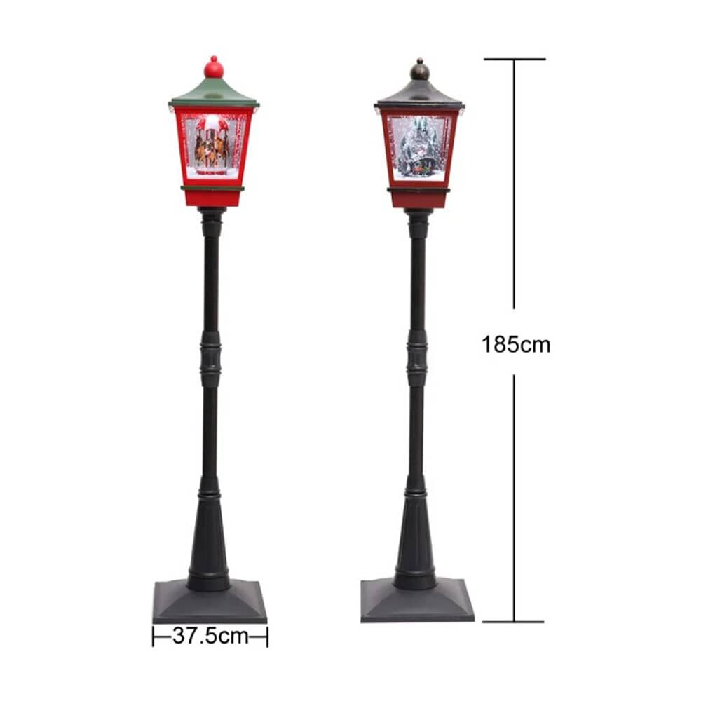 Faro De Navidad 190 Cm Nieve Y M&uacute;sica image number 1.0