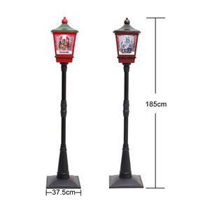 Faro De Navidad 190 Cm Nieve Y M&uacute;sica