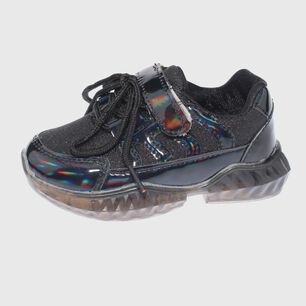Zapatilla Luces Negro V&iacute;a Franca Art. 32910e2070101black