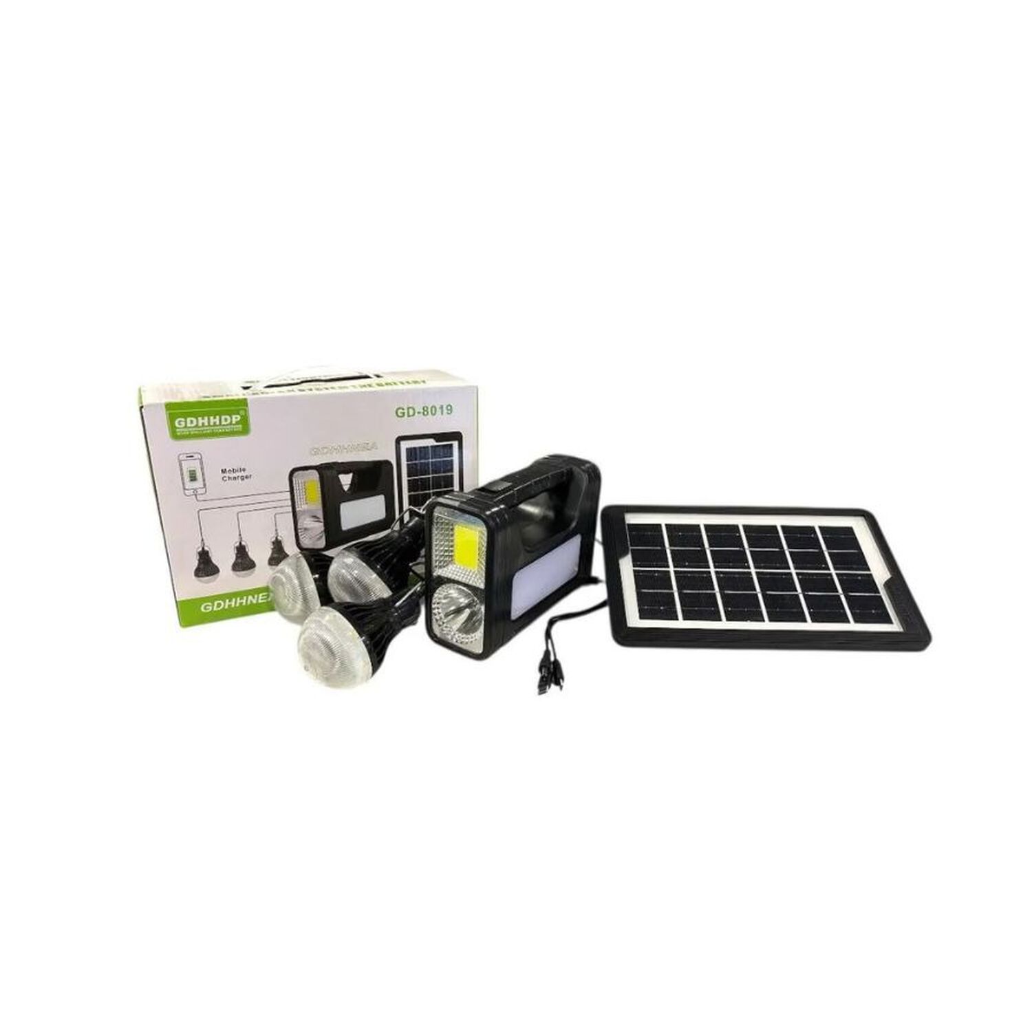 Kit Linterna Solar Camping Carga Celular 3 Ampolletas Led image number 3.0