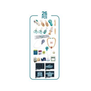 Juguete Kit Medico Mesa Con 26 Accesorios Multifuncional Infantil