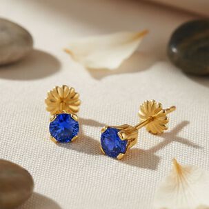 Aros Chispas Con Circ&oacute;n 6mm Oro 18k Nacional No2