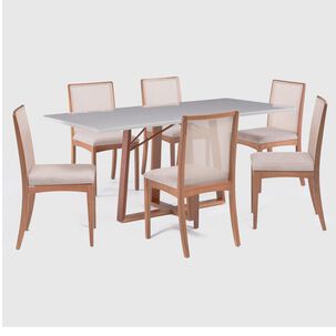 Juego De Comedor Roca Nara / 6 Sillas