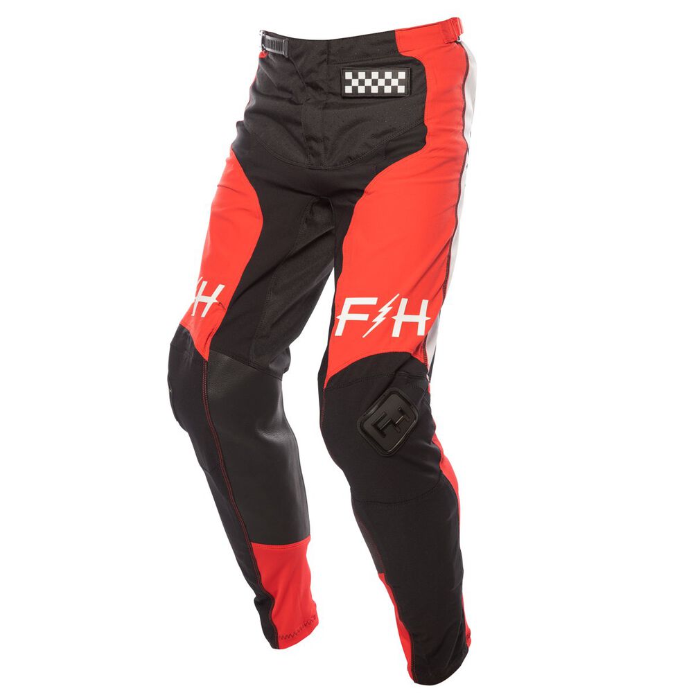 Pantalon Mx Raven Moto 2 Tpr Neg/rj/bl 32 Fasthouse image number 0.0