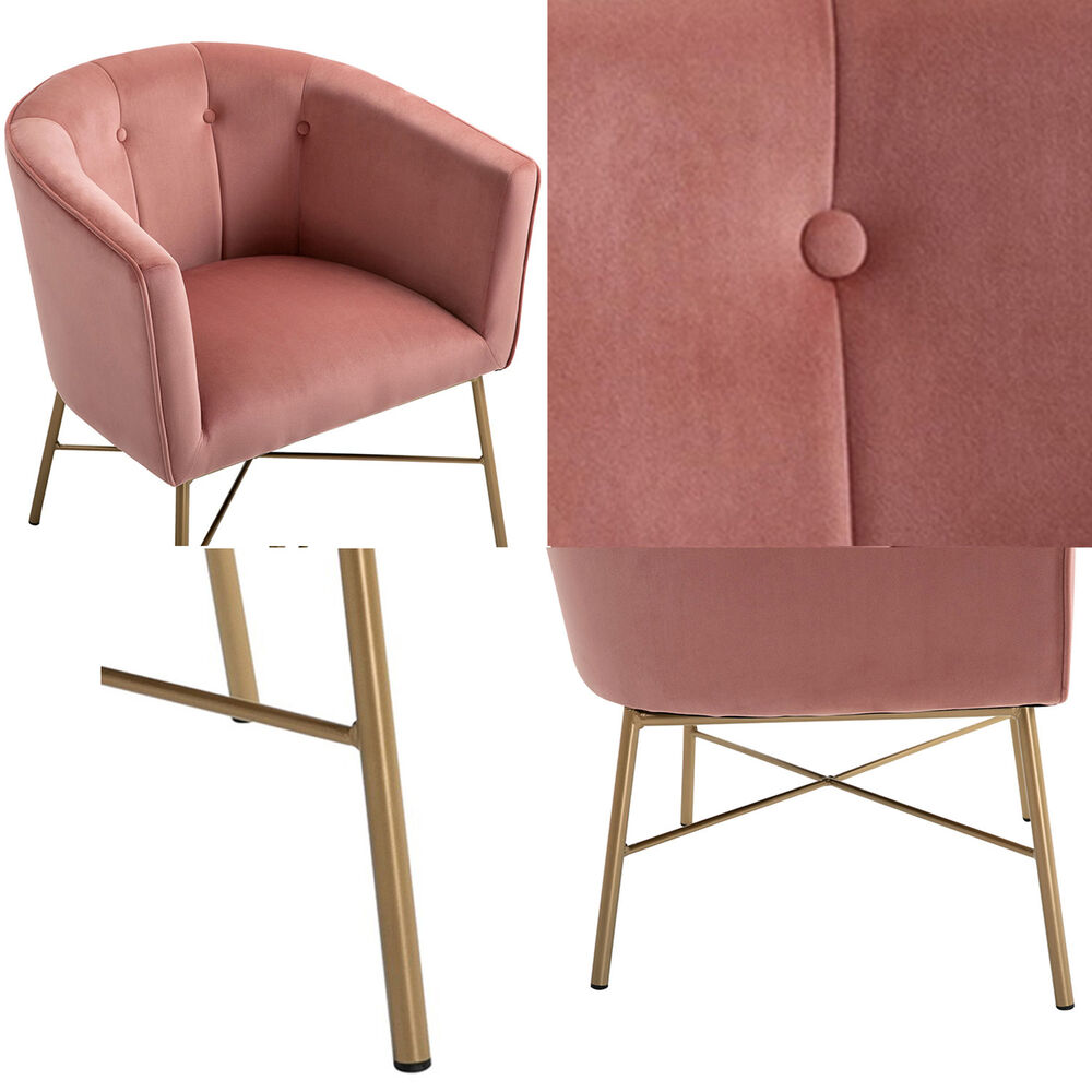 Poltrona Sitial Terciopelo Navona Rosa image number 3.0
