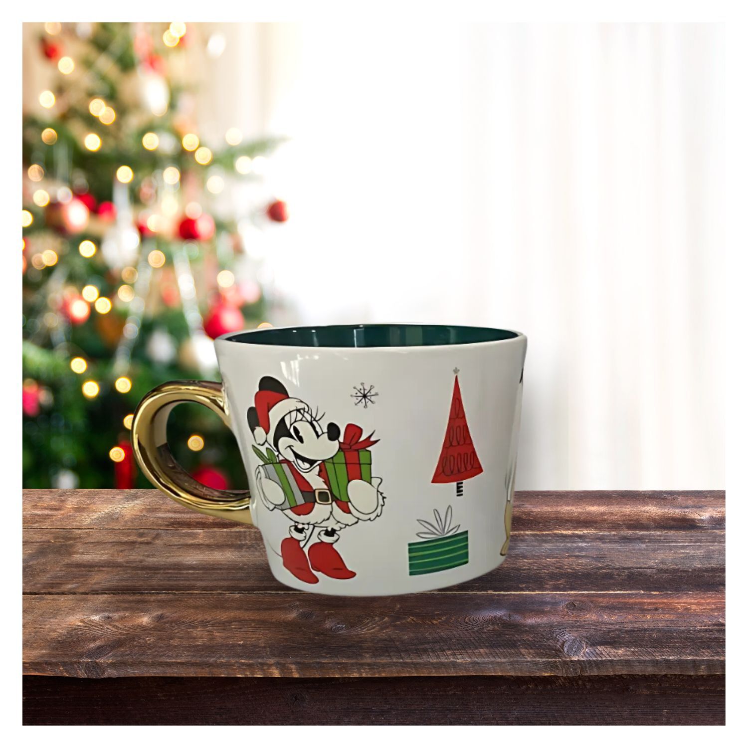Tazon Dise&ntilde;o Navide&ntilde;o Raton Dibujo Animado De 413ml Ceramica image number 2.0