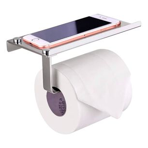 Soporte Papel Higi&eacute;nico Acero Inoxidable Moderno Y Pr&aacute;ctico