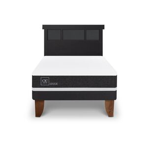 Cama Europea Cic Ortopedic / 1.5 Plazas / Base Normal + Respaldo