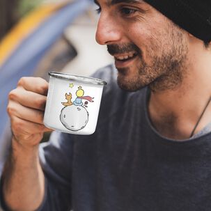 Taza Enlozada Lechera El Principito Libro Tiempo Con Rosa