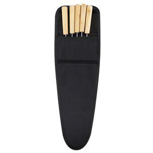 Set 5 Fierros Anticuchos Asado Madera