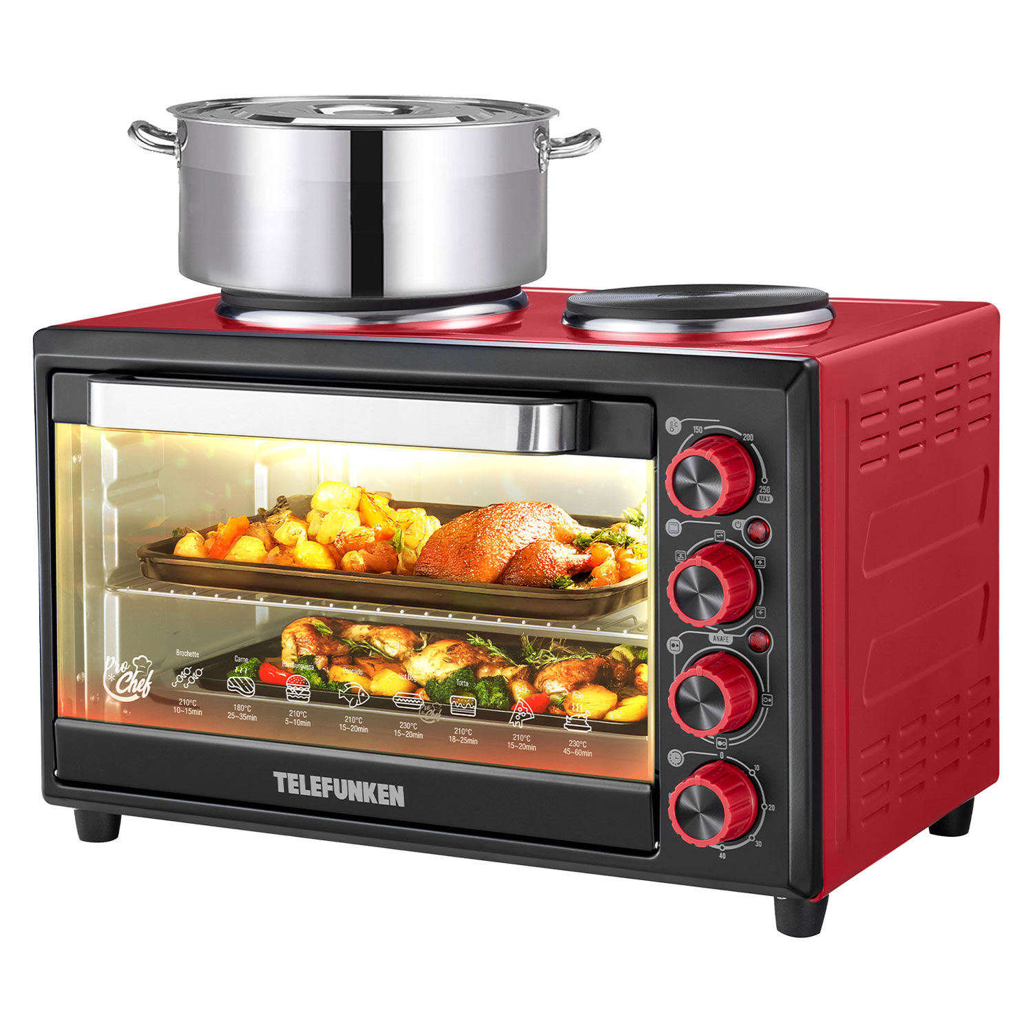 Horno El&eacute;ctrico 40lts Telefunken Tf E552c image number 1.0