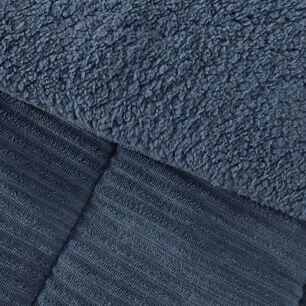 Plumon Corduroy Coral Sherpa King Azul
