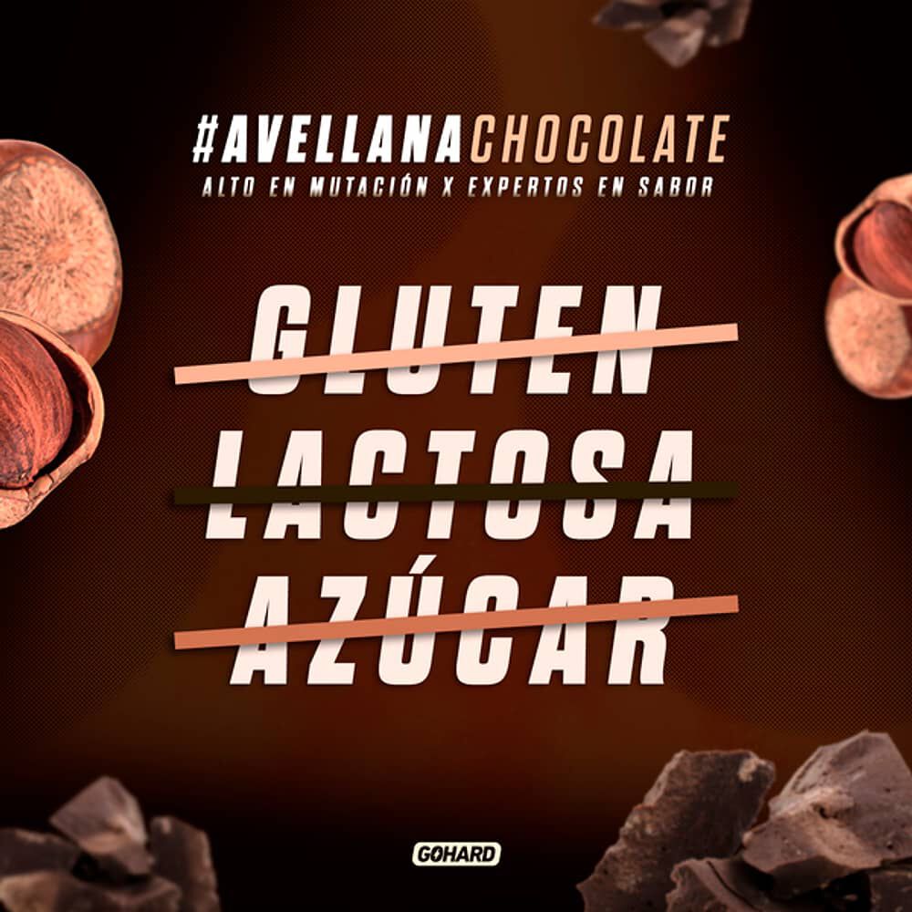 Prote&iacute;na Vegetal Soya Gohard 1kg Sabor Avellana Chocolate image number 2.0