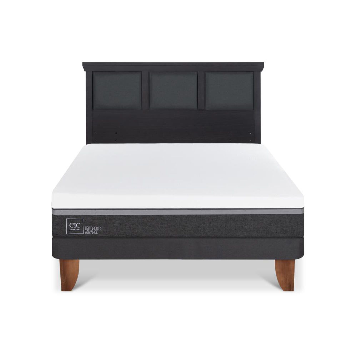 Cama Europea Cic Ortopedic Advance / 2 Plazas / Base Normal + Respaldo image number 0.0