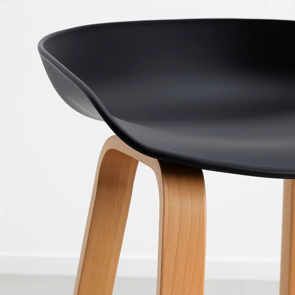 Pack De 4 Taburetes Nordic - Negro image number 5.0