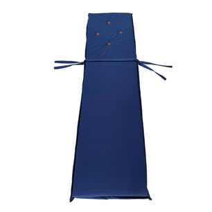 Reposera Tapiz "azul" En Madera Natural