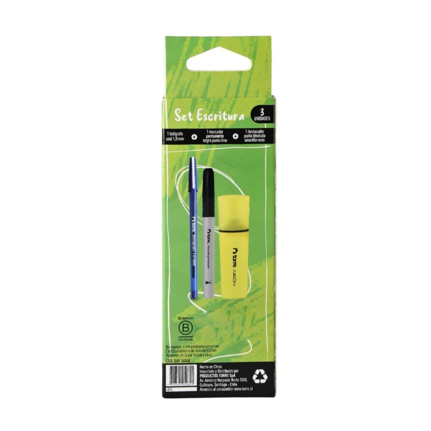 Pack X 4 Blister Escritura 3 Unidades Torre image number 0.0