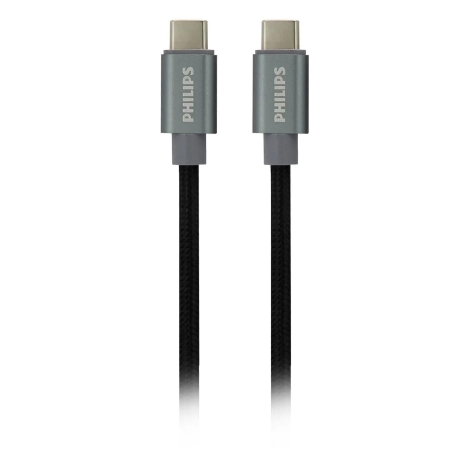 Cable De Carga Usb C A Usb C 120cm Negro Dlc5533c/97 image number 0.0