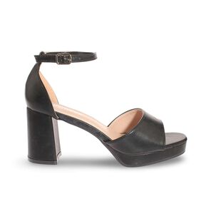 Sandalia Taco Negro V&iacute;a Franca Art. 5kd82black