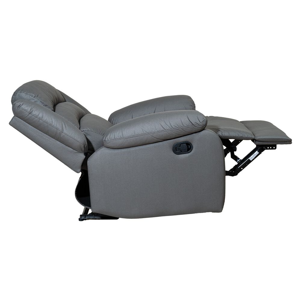 Berger 1 Cuerpo Reclinable Moderno Gris New Praga 8041rff image number 4.0