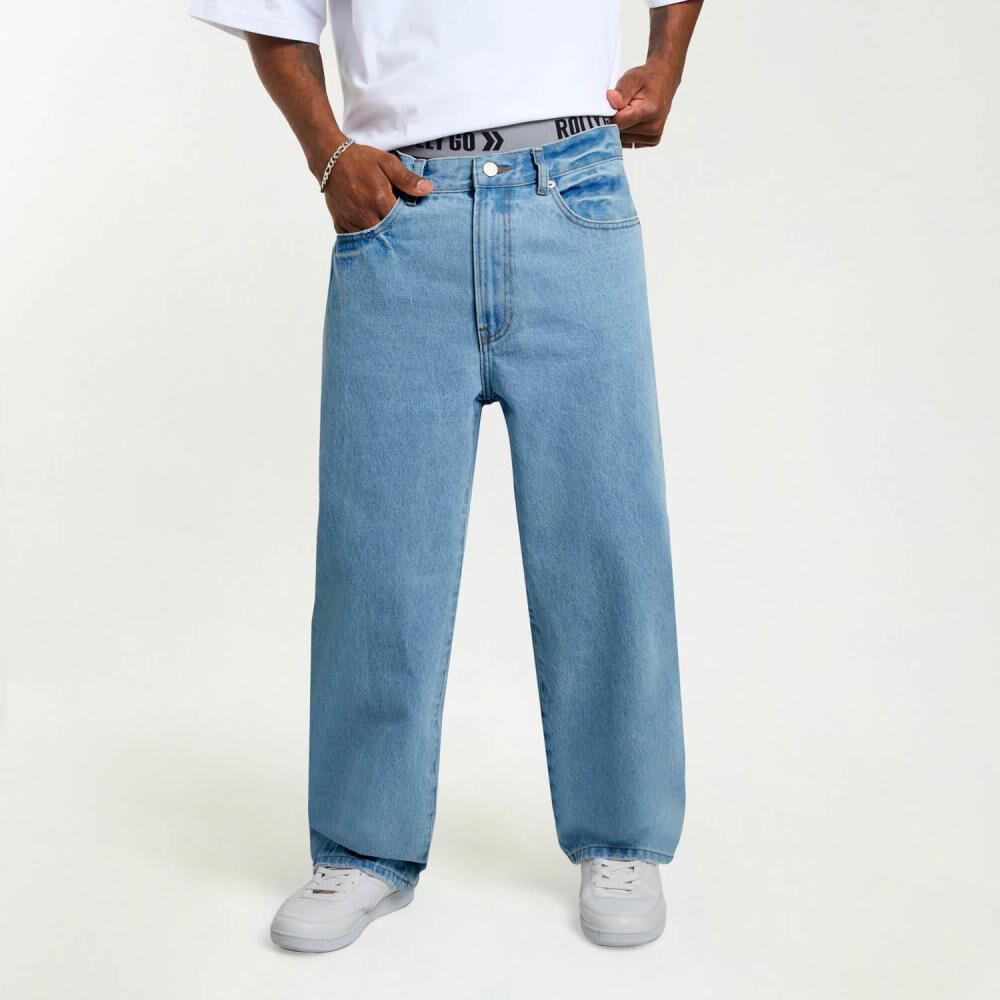 Jeans Tiro Medio Baggy Hombre Rolly Go image number 0.0