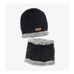 Set Calentador Gorro Mas Bufanda De Cuello Invierno Unisex