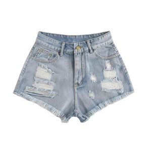 Short Jeans Mujer Mezclilla Denim Tiro Alto Excelente Horma