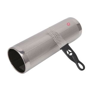 Guiro Met&aacute;lico 12x4 Pulgadas Plateado Con Cepillo - Ps