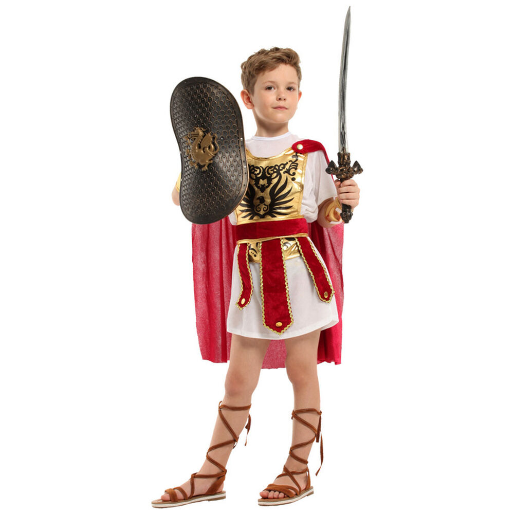 Disfraz Cosplay Gladiador Infantil Para Niños image number 2.0