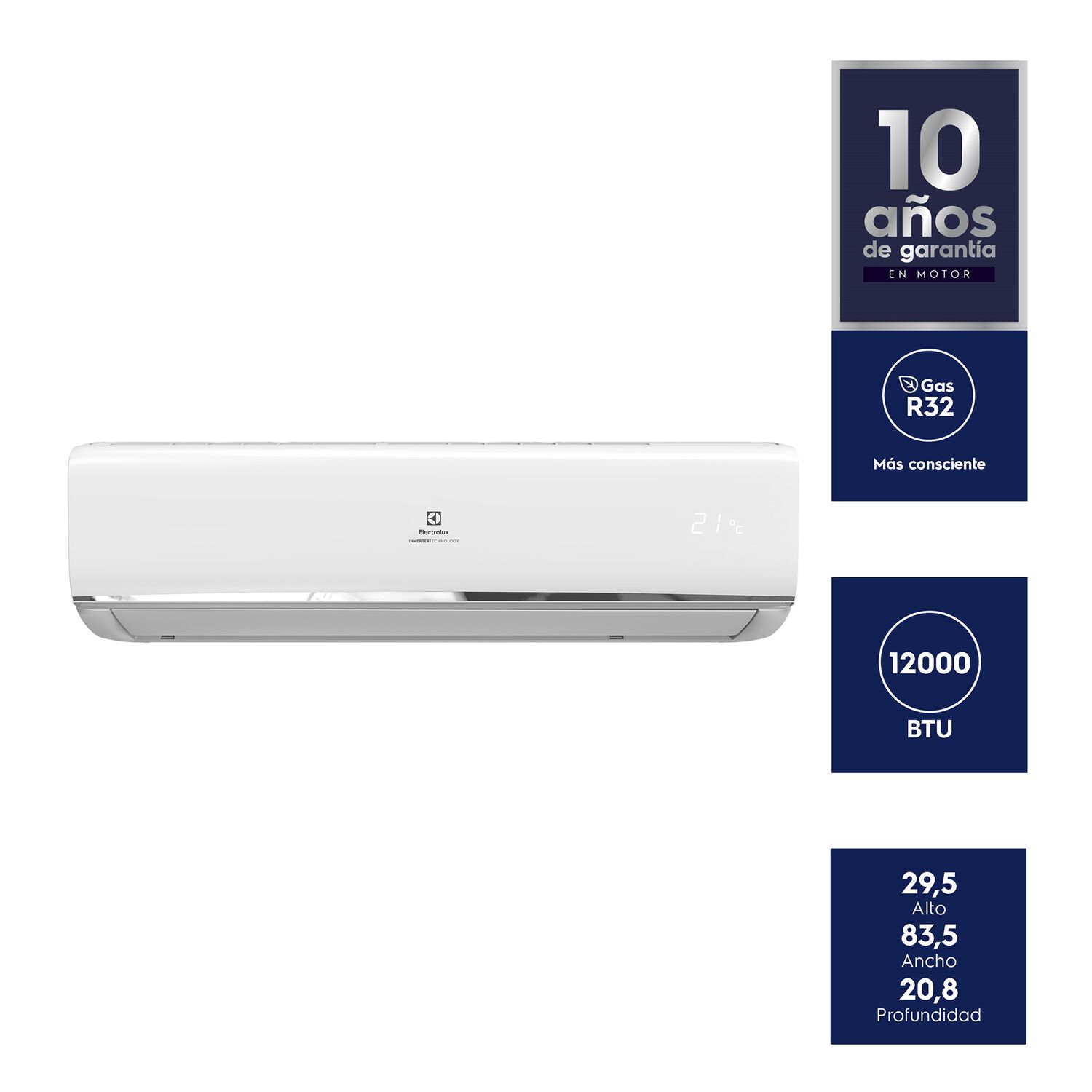 Aire Acondicionado Efficient Inverter 12000 Btu - Electrolux image number 6.0