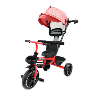 Triciclo Coche Infantil 5 En 1 Con Toldo, Mango Direccional