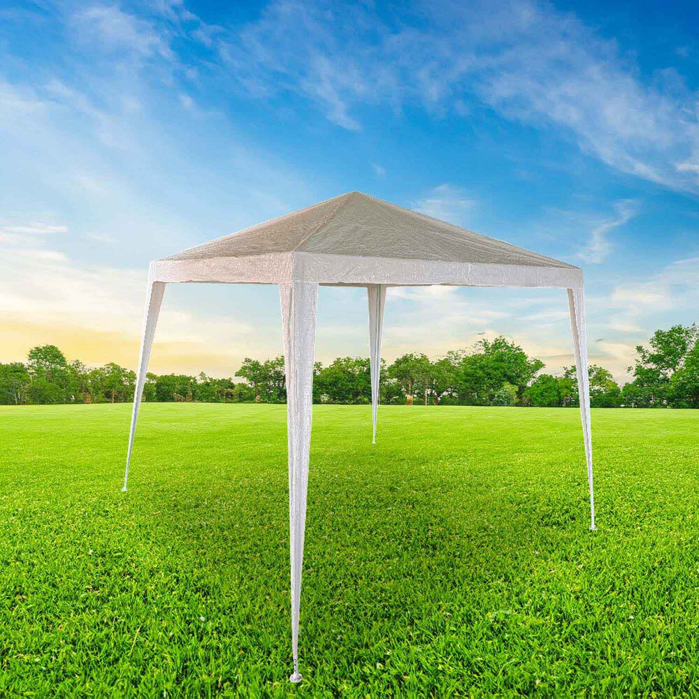 Toldo De Terraza 3x3 M Plegable Pe Blanco image number 1.0