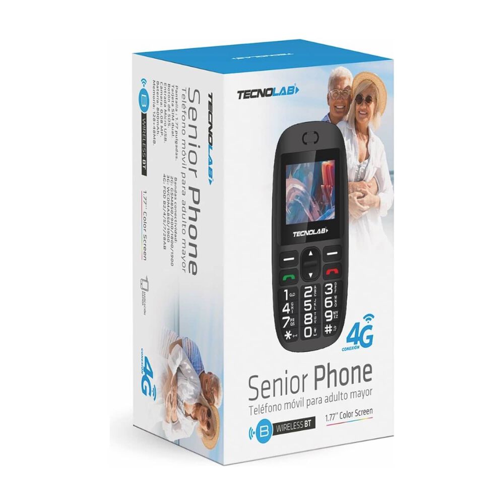 Celular Telefono Senior Adulto Mayor 4g Doble Sim Card 1.77" Teclas Grandes Boton Sos image number 1.0