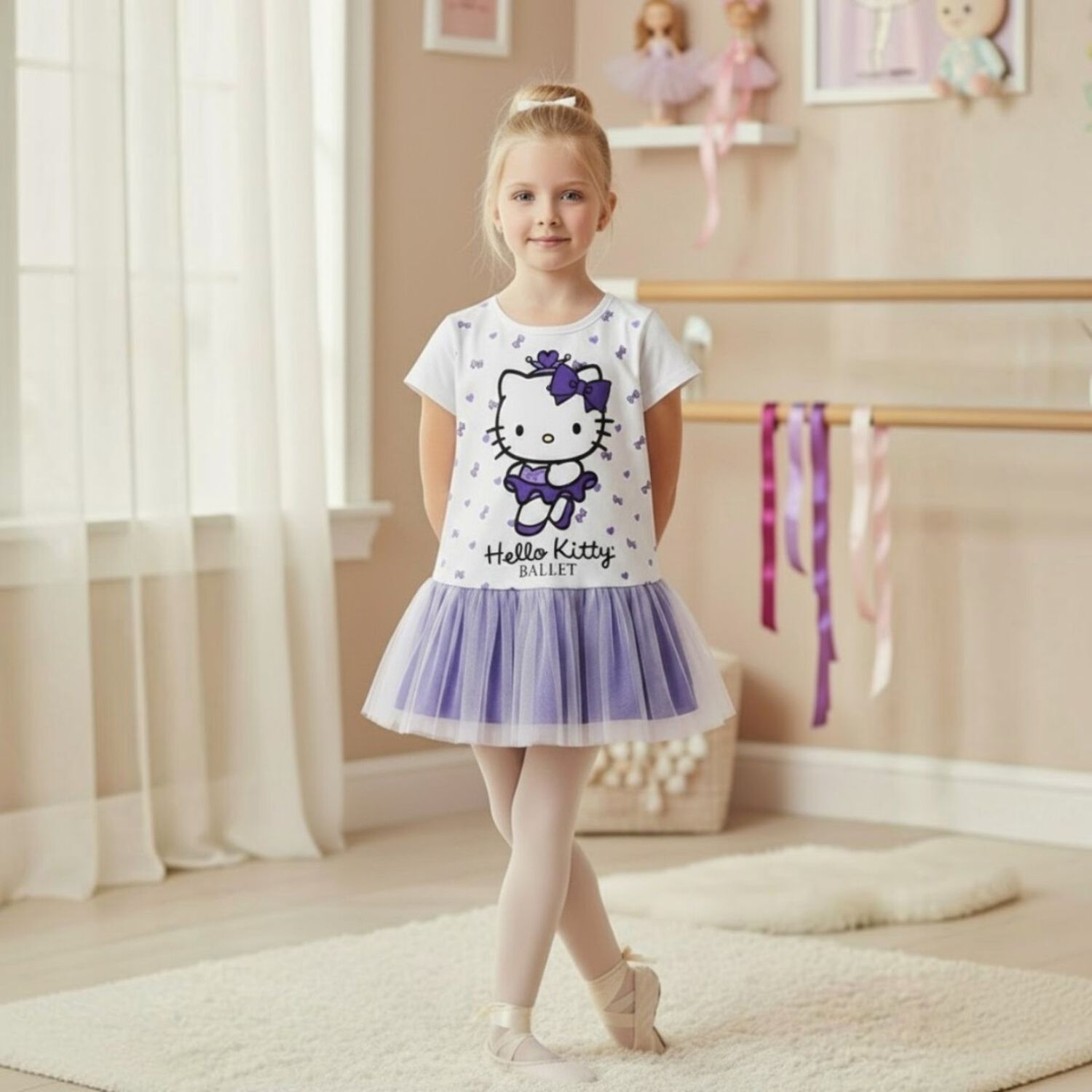 Vestido Ni&ntilde;a Hello Kitty image number 0.0