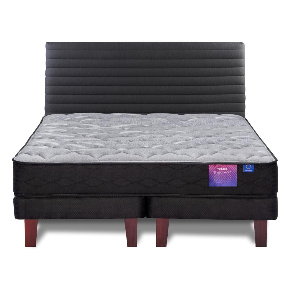 Cama Europea Flex Therapedic Plus / 2 Plazas / Base Dividida + Respaldo image number 1.0