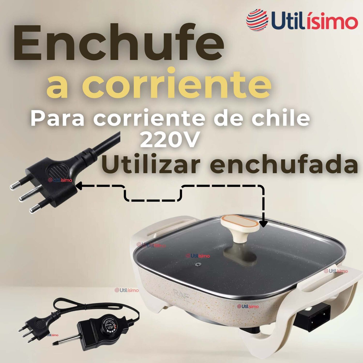 Sart&eacute;n El&eacute;ctrico Antiadherente Multifuncional 5 Litros 1200w De Potencia image number 5.0