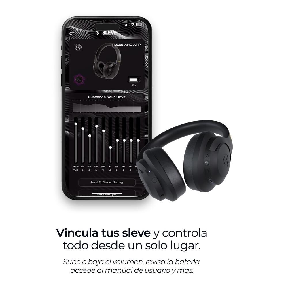 Audífonos Sleve Pulse ANC 2Gen Black image number 6.0