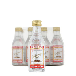 12 Miniaturas Vodka Stolichnaya Original, Pet (50 Ml)