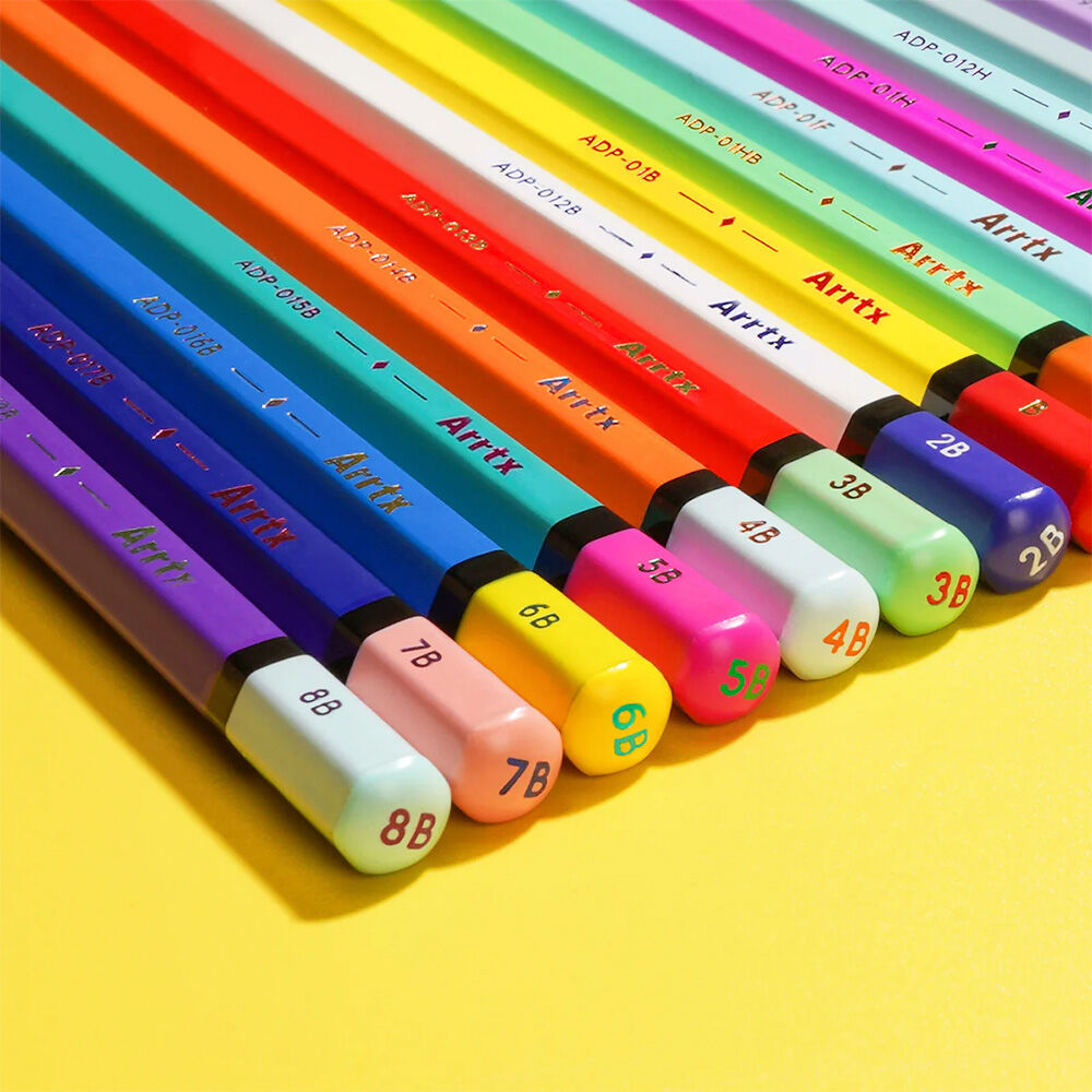 Arrtx 14 Lápices De Dibujo Profesionales Desde 4h Hasta 8b image number 5.0
