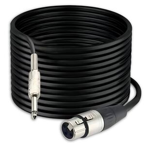 Cable De Audio Xlr Hembra A Jack 6,3mm Macho Profesional 10mt