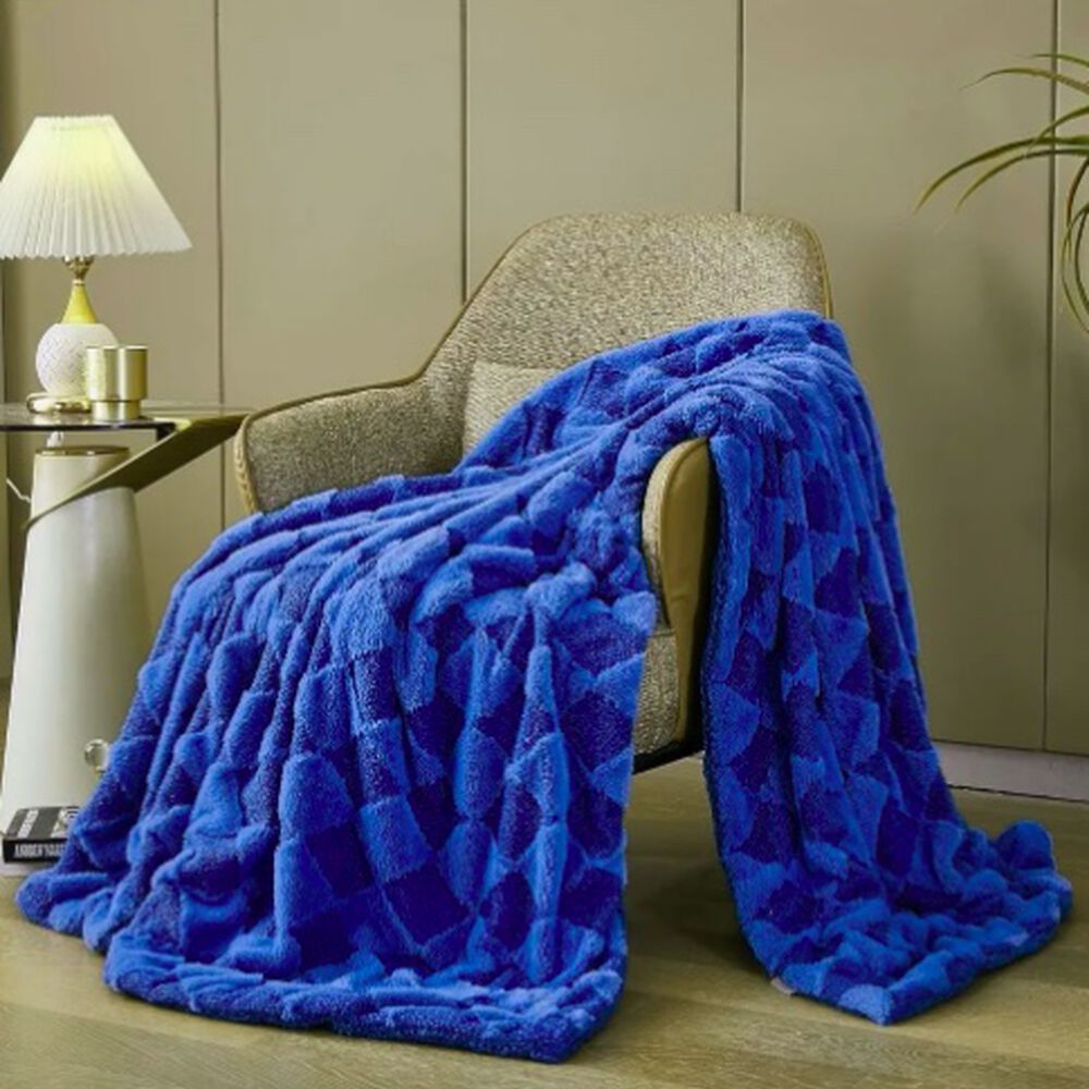 Cobertor Sherpa 2 Plazas Azul image number 4.0