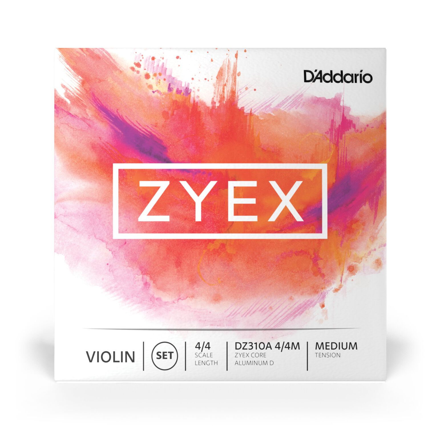 Set De Cuerdas Viol&iacute;n 4/4 Zyex Alum Med Dz310a 4/4m Daddario image number 1.0