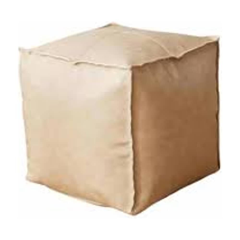 Set De 2 Pouf De Ecocuero Cuadrado 45x45cm image number 1.0