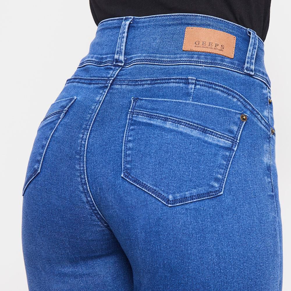 Jeans Mujer Tiro Alto Push Up Geeps image number 4.0