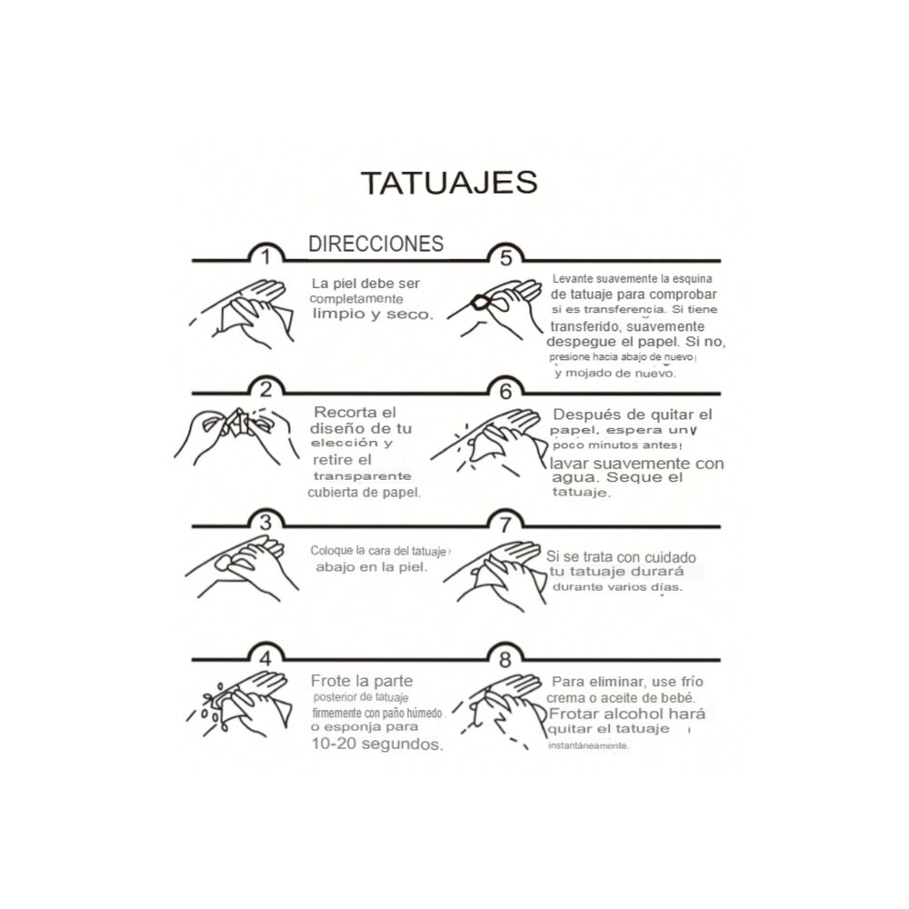 Pegatinas Tatuajes Temporales Impermeables Dise&ntilde;os Top 2024 image number 11.0