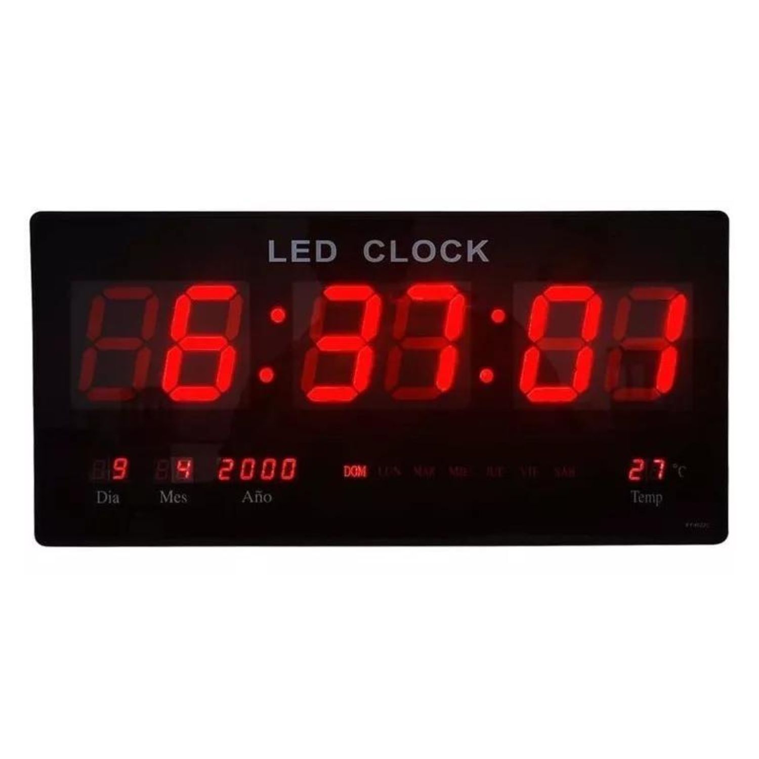 Reloj De Pared Grande Digital Led Con Temperatura Y Fecha image number 2.0