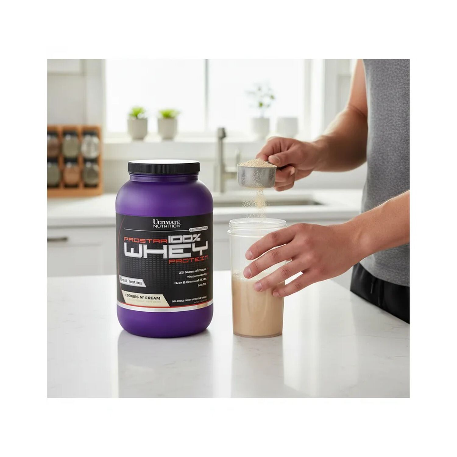 Prostar Whey Protein 2lbs Ultimate Nutrition - Cookies And C image number 3.0