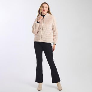 Chaqueta Fashion Regular Cuello Alto Con Capucha Mujer Kimera
