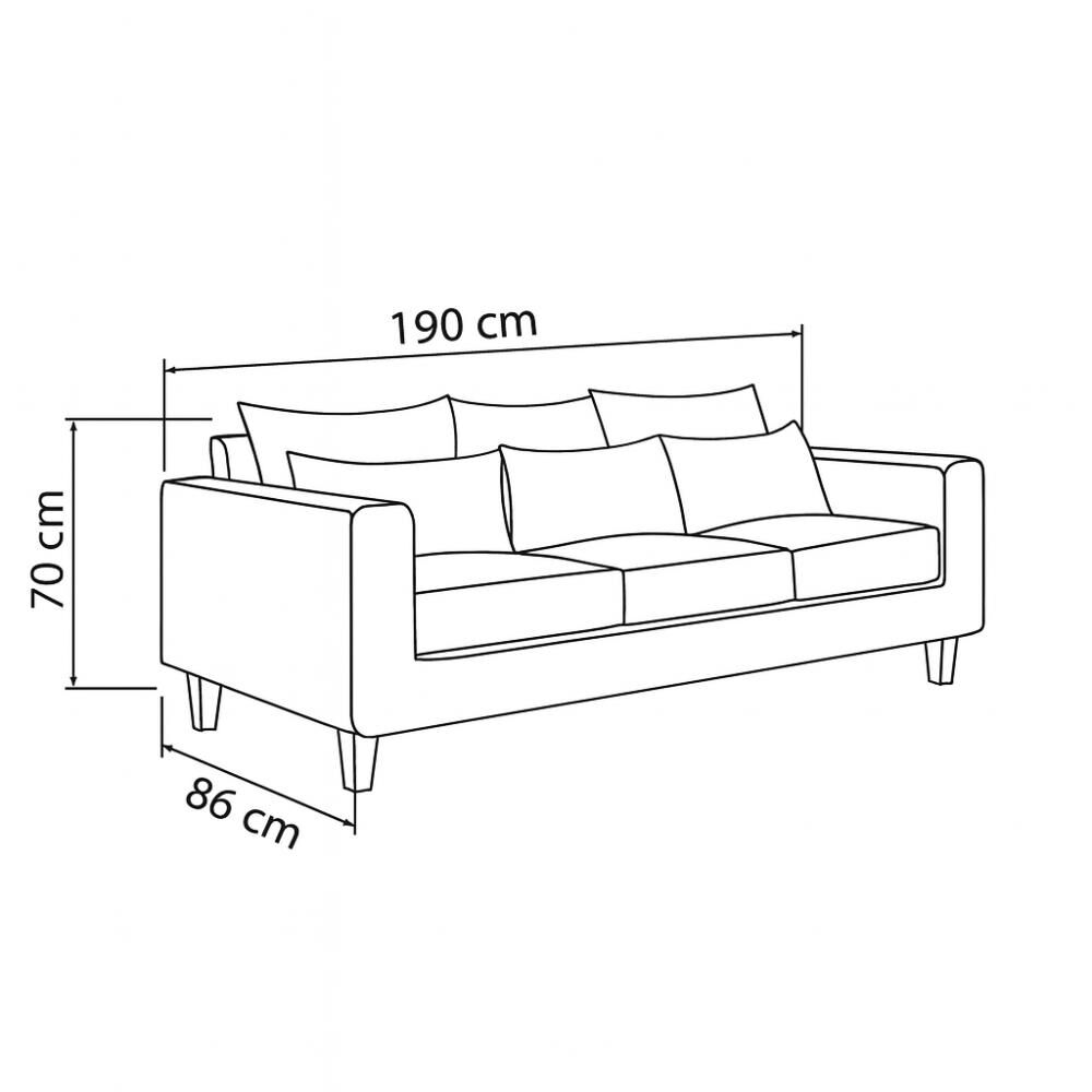 Sof&aacute; Casa Wow Deco Helene / 3 Cuerpos image number 8.0